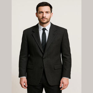 BIOS Le Collezioni Gray Wool Blazer Size 46 R